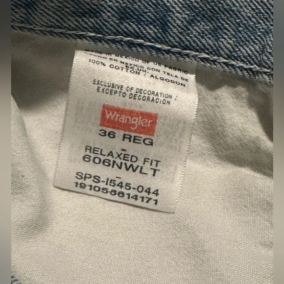 Wrangler Men’s Light Denim Jean Shorts - Picture 4 of 4